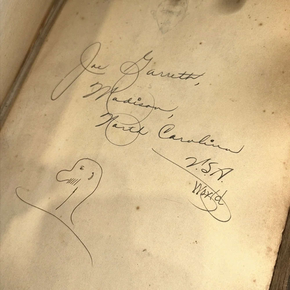 RARE 1926 Law Notes Given at Wake Forest College by Robert E Lee, North Carolina